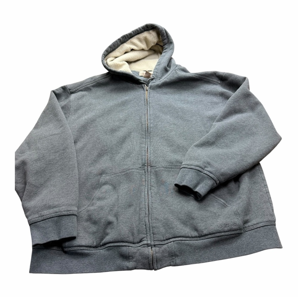 L.L.Bean Katahdin Size XL Iron Works® Hooded Sweatshirt, Fleece-Lined